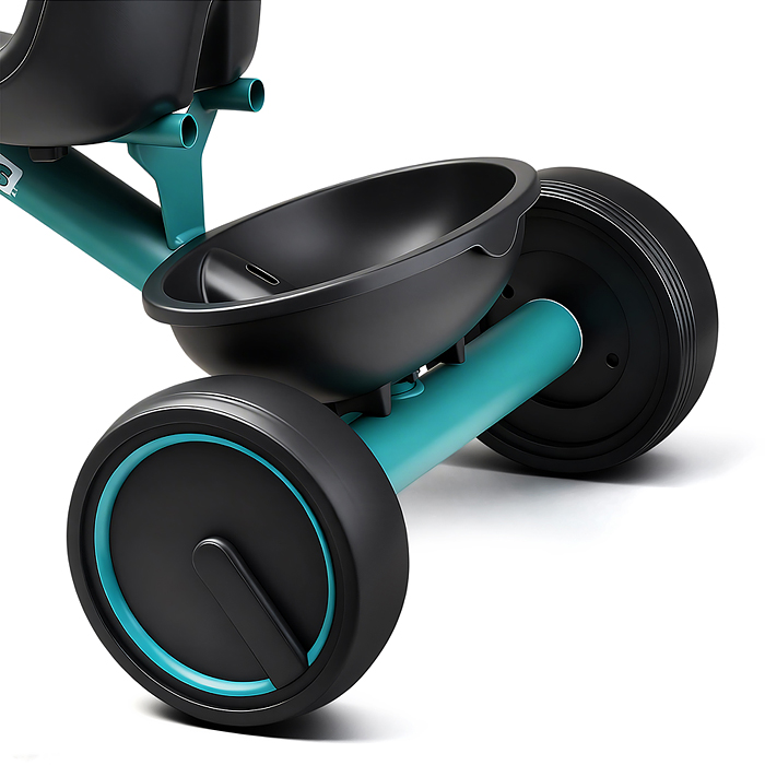 Велосипед трехколесный Rocket 2026, колеса EVA 10"/8", цвет зеленый