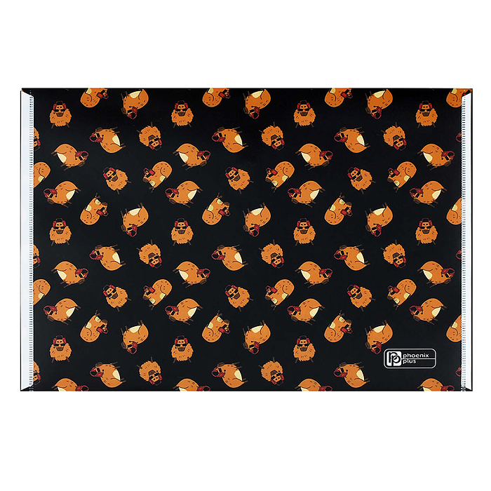 Папка для школьных тетрадей пластиковая "Крутая капибара" полипропилен, формат А4, 33x23.5 см