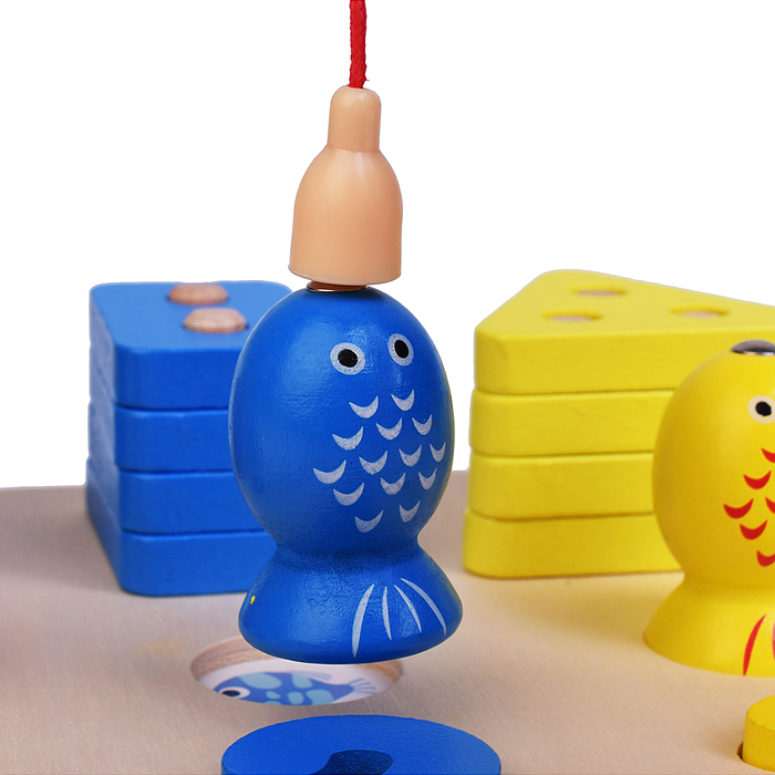 Игра развивающая D2277 "Веселая рыбалка- Кубики, цыфирки,фруктики"