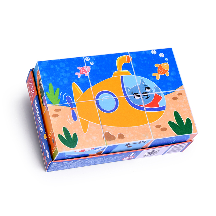 Кубики 6 шт. "Быстрее ветра" (StepKids)