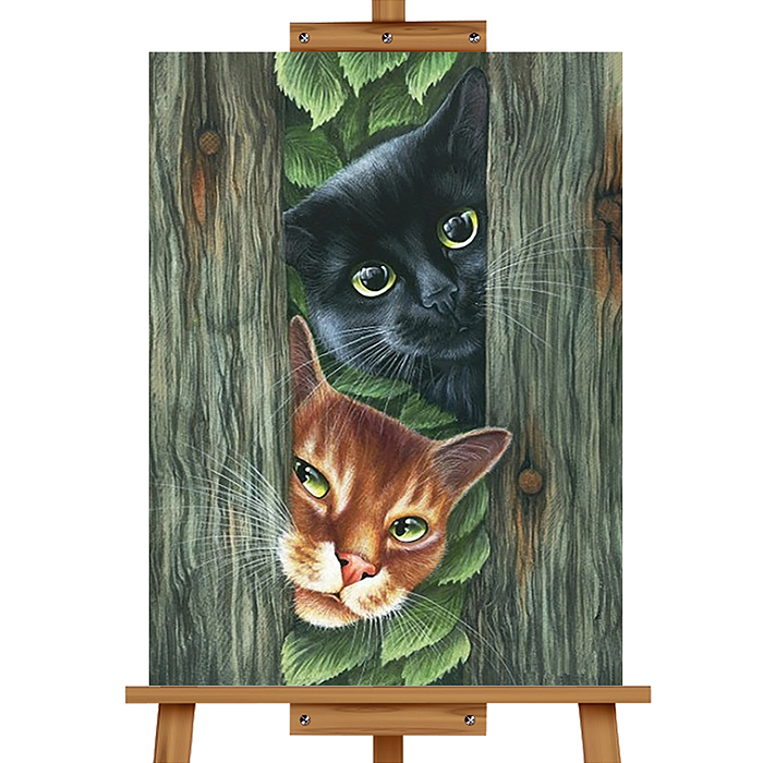 Набор для рисования MKR4030-109 "Картина по номерам 30*40 см. Любопытные котята"