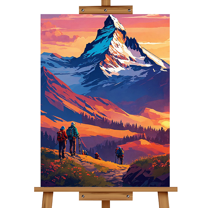 Набор для рисования MKR5040-91 "Картина по номерам 40*50 см. Поход в горы"
