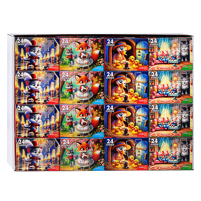 Пазлы 24 "Интересные сказки"