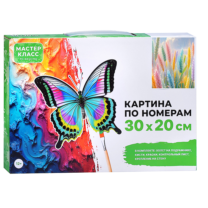 Набор для рисования MKR3020-116 "Картина по номерам 20*30 см. Цветные колоски"