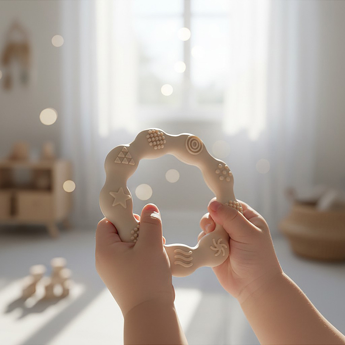 Игрушка -грызунок Y0222 "Волнистый кружок" 