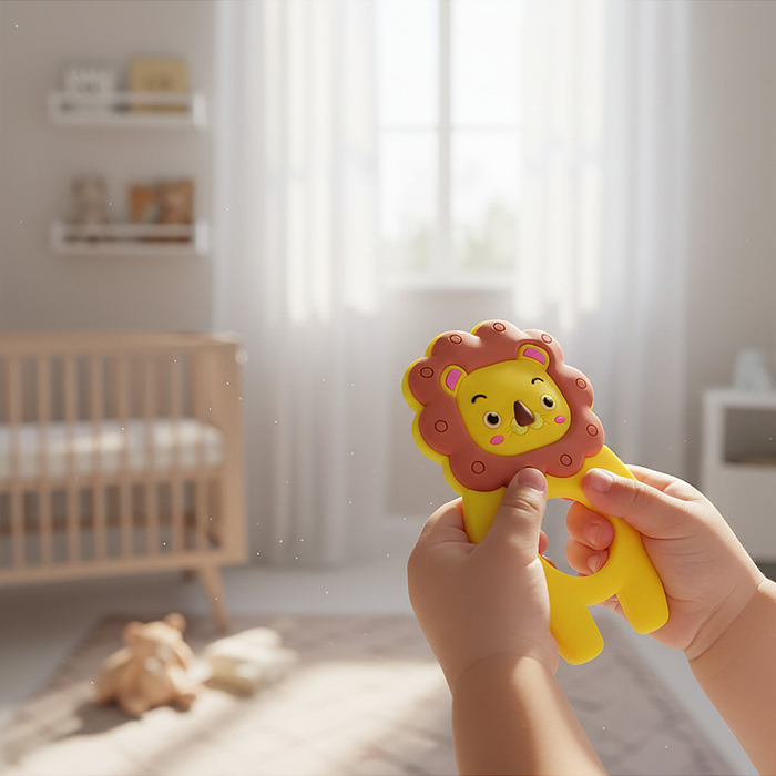 Игрушка -грызунок Y0229 "Лев"