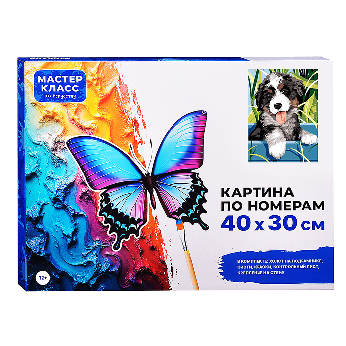 Набор для рисования MKR4030-111 "Картина по номерам 30*40 см. Пушистик"