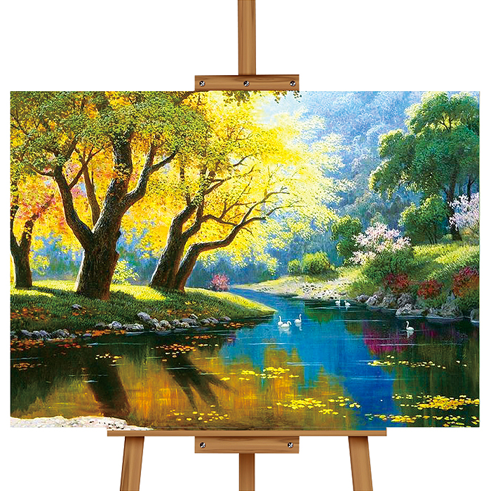 Набор для рисования MKR5040-22 "Картина по номерам 50х40 см. Летний пейзаж"