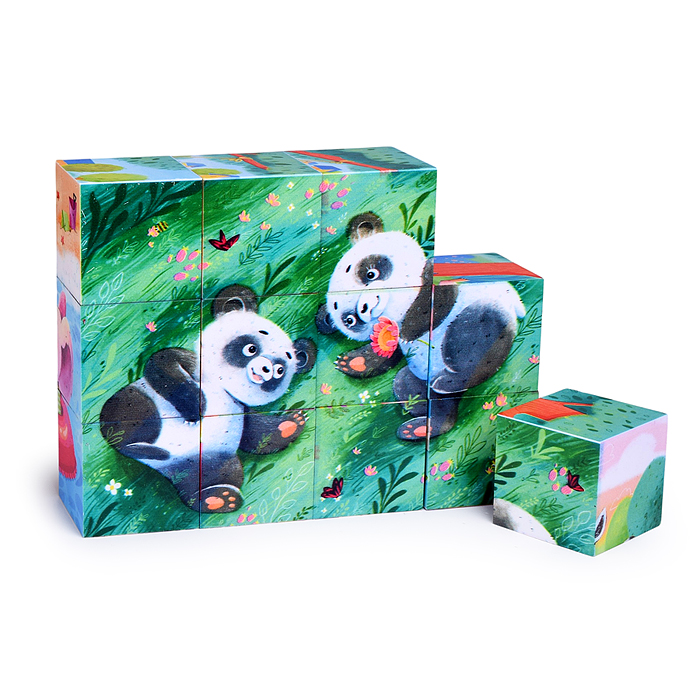 Кубики 12 шт. "Милая парочка" (StepKids)