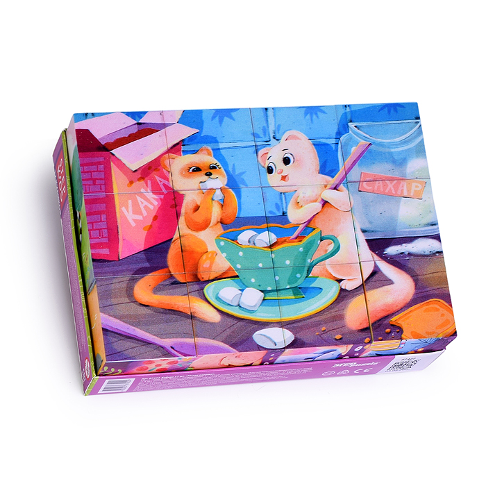 Кубики 12 шт. "Милая парочка" (StepKids)