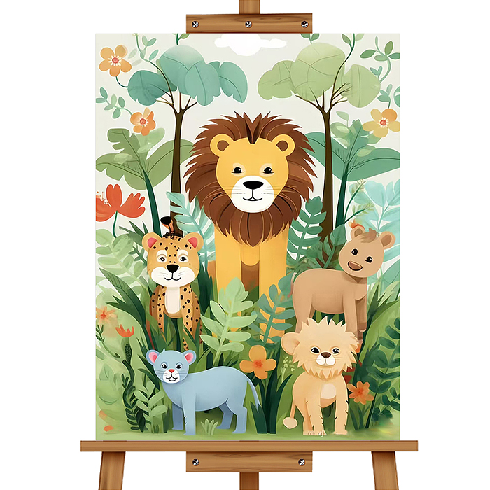 Набор для рисования MKR4030-105 "Картина по номерам 30*40 см. Мир животных"