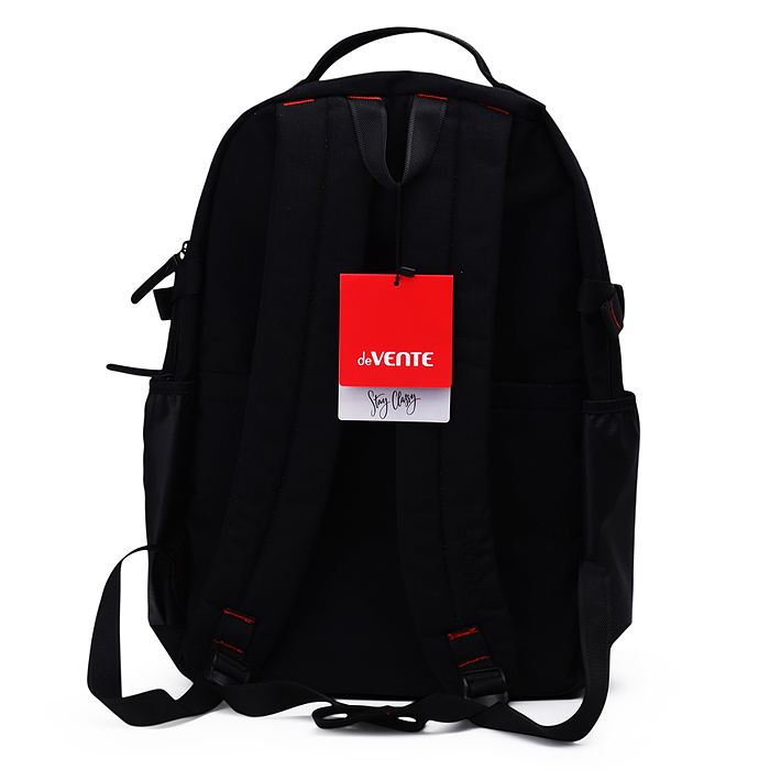 Рюкзак "Red Black" подростковый 48x31x17 см (25 л) 700 г, влагостойкий нейлон, черный