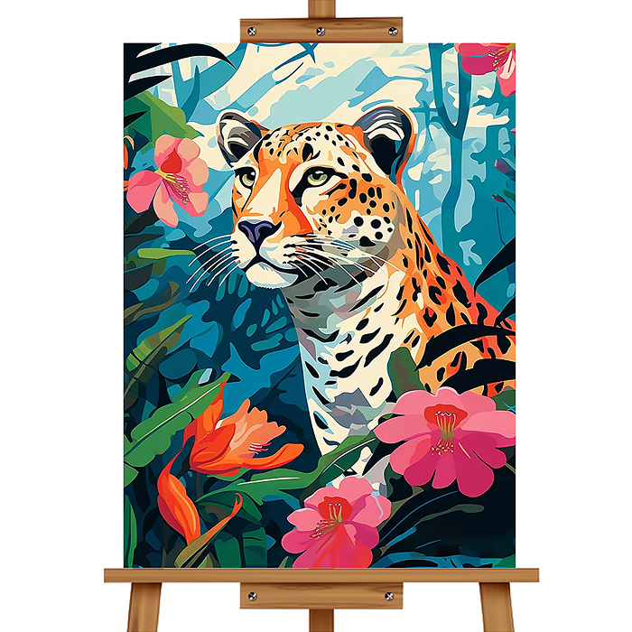 Набор для рисования MKR5040-96 "Картина по номерам 40*50 см. Леопард"