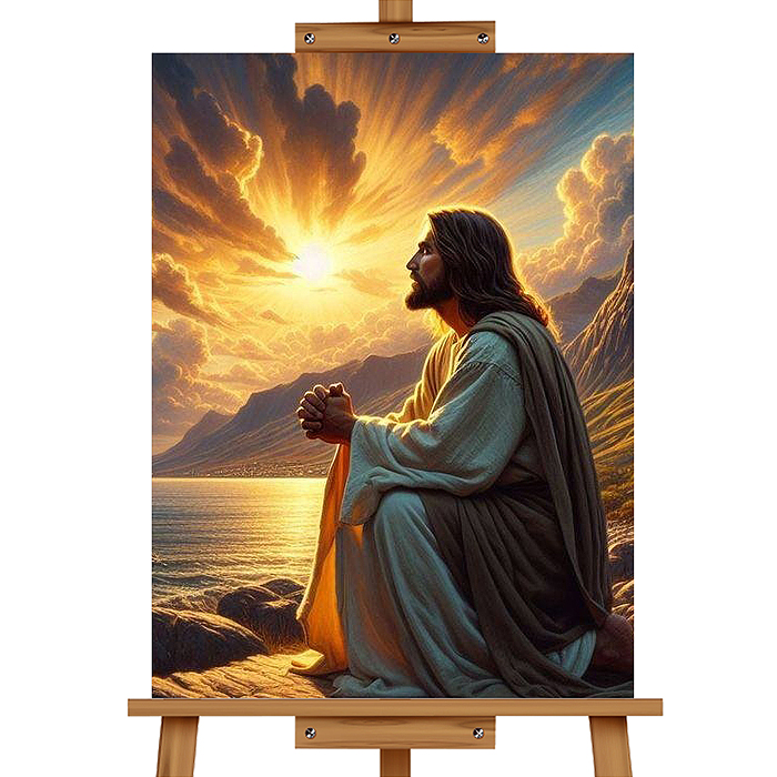 Набор для рисования MKR5040-110 "Картина по номерам 40*50 см. Иисус Христос"