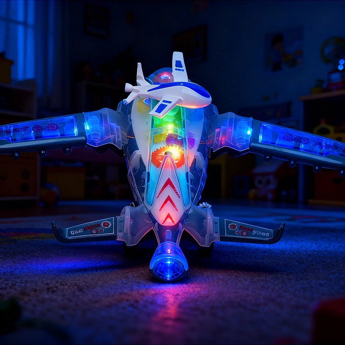 Самолет 8817 "Воздушный полет" на батарейках, в коробке