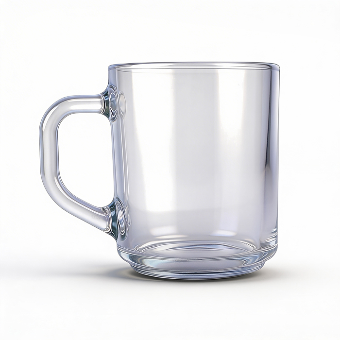 Кружка для росписи "Синий монстрик" стеклянная