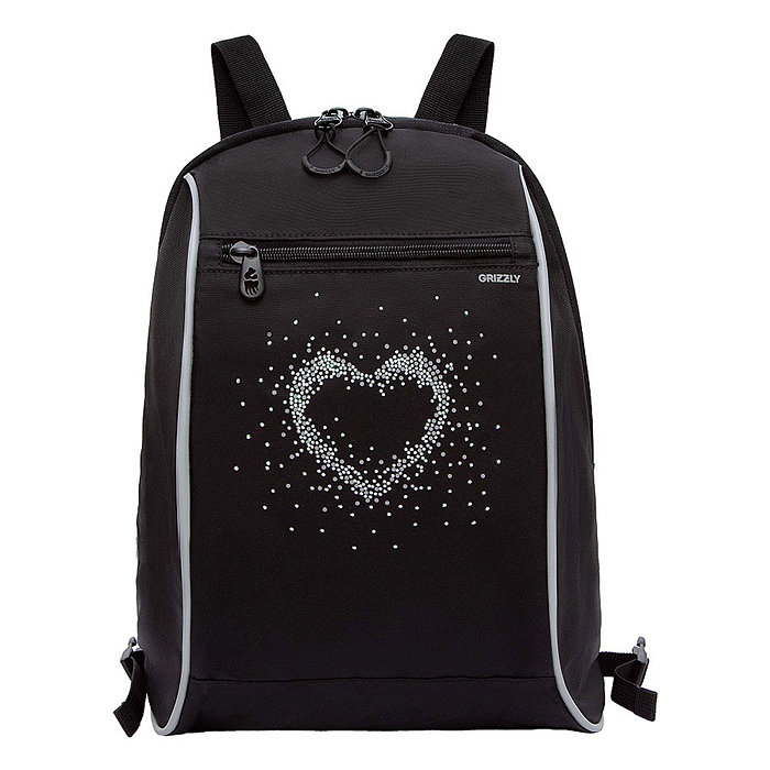 Рюкзак школьный с мешком (черный - белый)