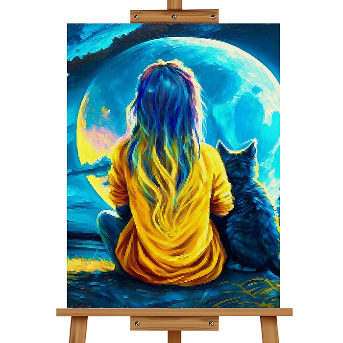 Набор для рисования MKR5040-103 "Картина по номерам 40*50 см. Тишина в ночи"