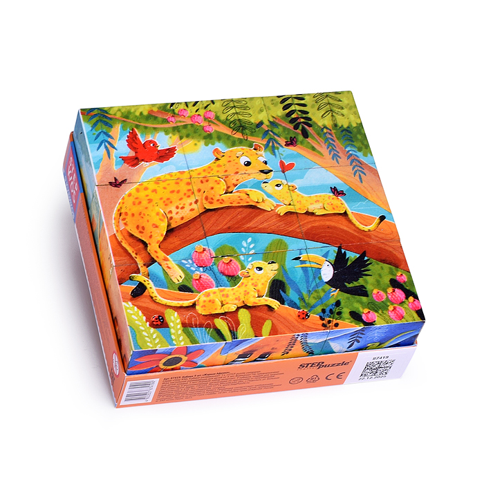 Кубики 9 шт. "Жаркая Африка" (StepKids)