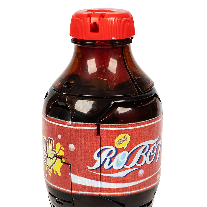 Трансформер бутылка-робот 2в1 "Самурай" ВОХ 17,5х22,5х10,5см, цвет красный