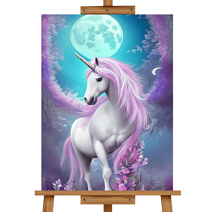 Набор для рисования MKR5040-100 "Картина по номерам 40*50 см. Лунный единорог"