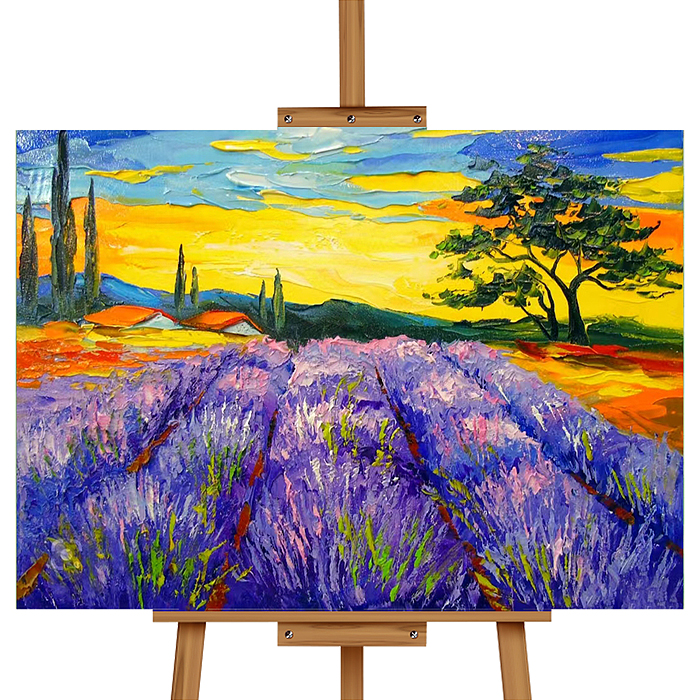 Набор для рисования MKR4030-123 "Картина по номерам 30*40 см. Лавандовое поле"