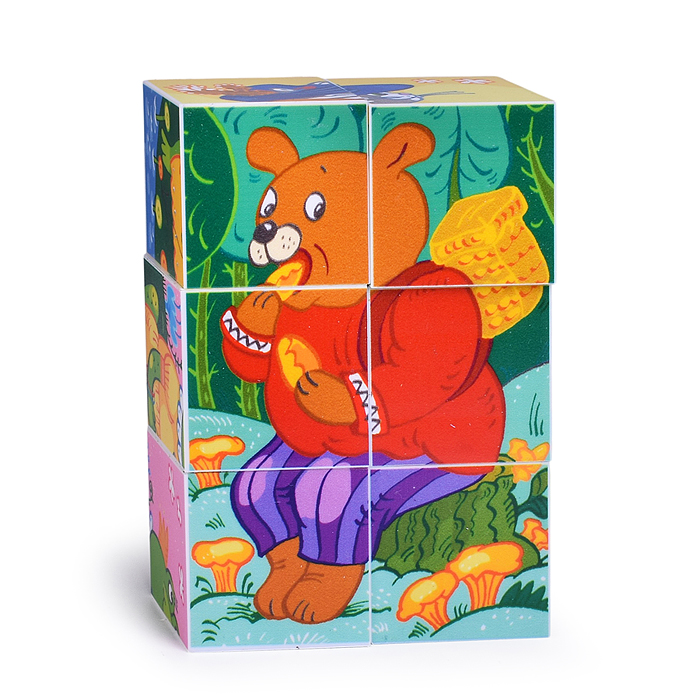 Кубики 6 шт. "Герои сказок" (StepKids)