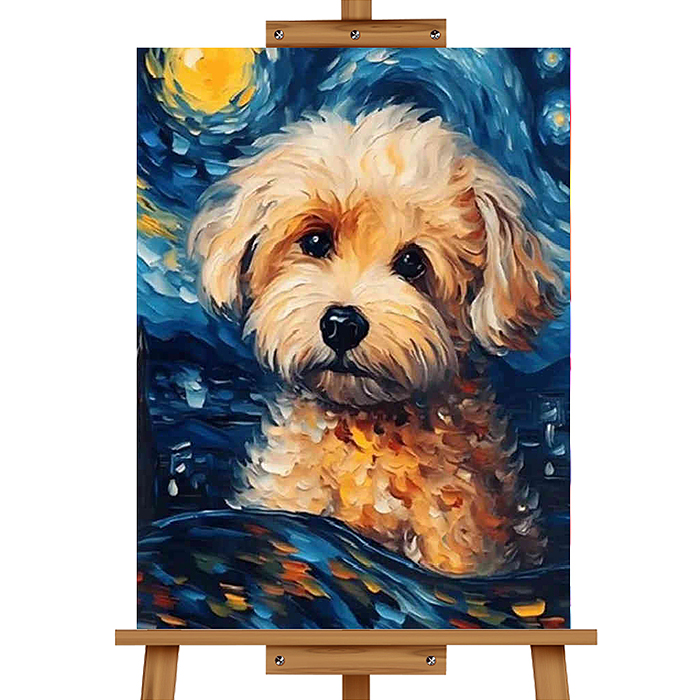 Набор для рисования MKR3020-85 "Картина по номерам 30х20 см. Грустный щенок"