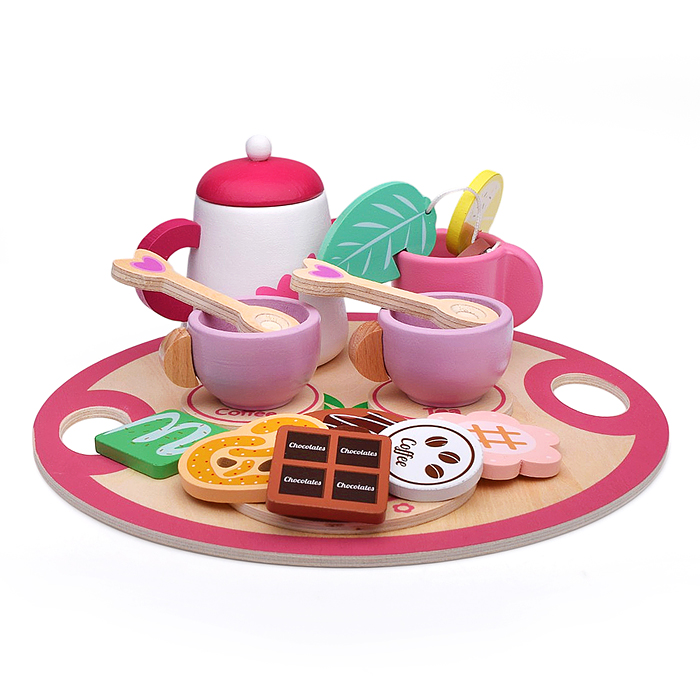 Набор посуды D2299 "Чайный набор Бело-Розовый"