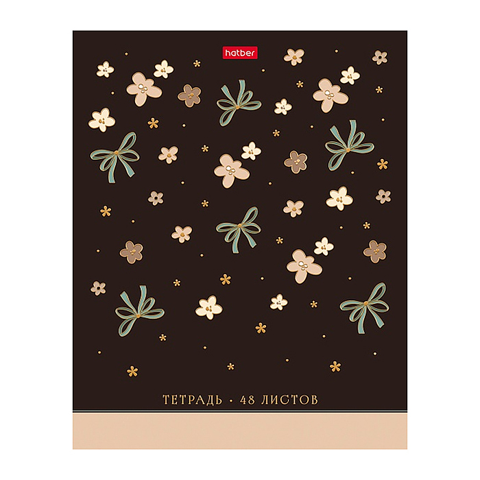 Тетрадь 48л. клетка "Модный шик" А5ф  60-65г/кв.м на скобе обл. мел.картон мат.ламин. 3D фольга