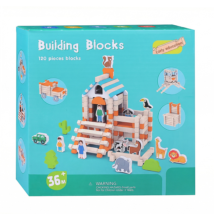 Конструктор D2287 "Веселый зоопарк"