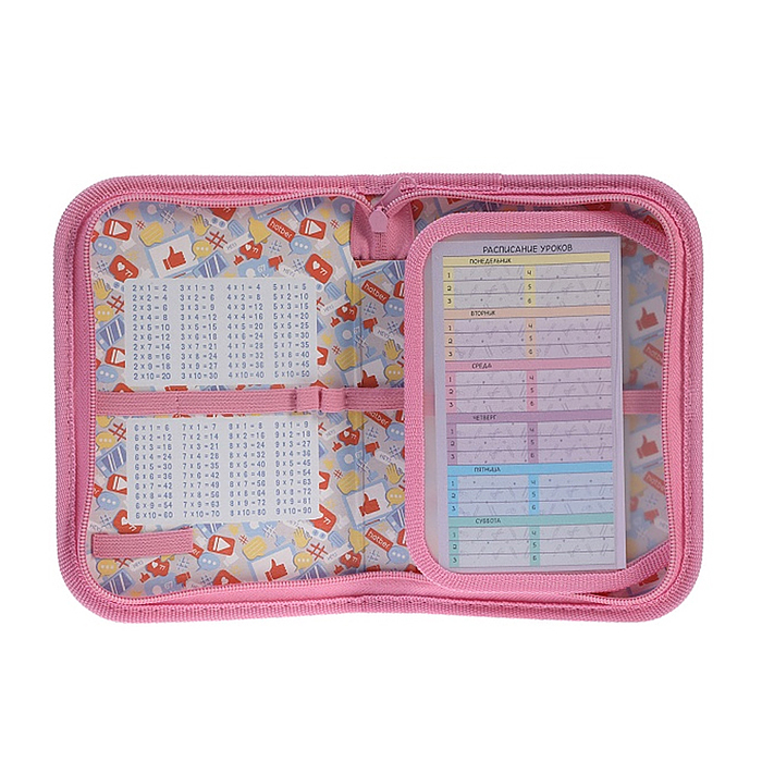 Пенал 190х130мм 1 отделение на молнии с откидной планкой глянц. ламин. тиснение "Нежные моменты"