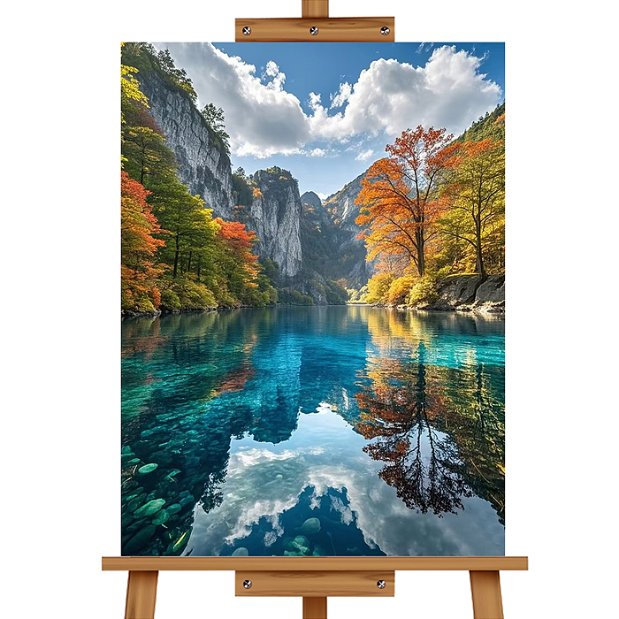 Набор для рисования MKR5040-83 "Картина по номерам 40*50 см. Горная река"