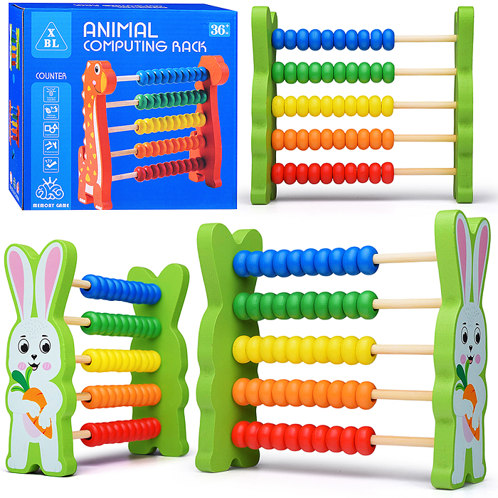 Счеты D2281 "Зайчики"