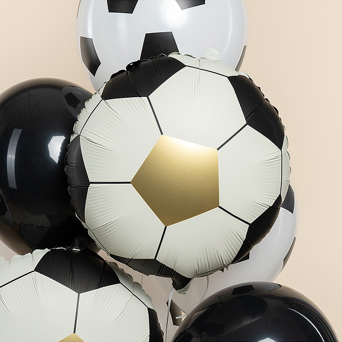 Шар (18''/46 см) Круг, Футбольный мяч, Сатин, 1 шт. в уп.