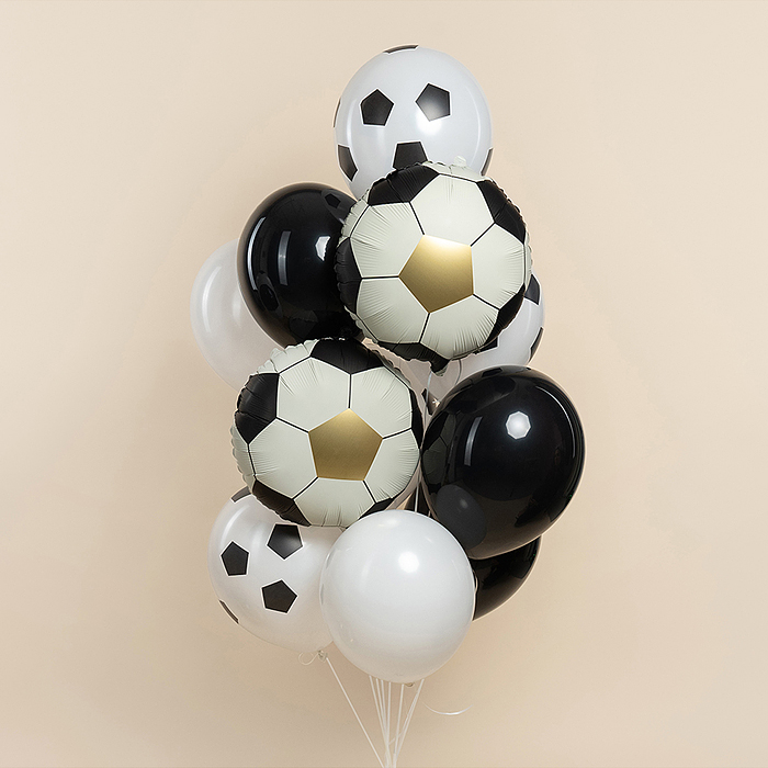 Шар (18''/46 см) Круг, Футбольный мяч, Сатин, 1 шт. в уп.