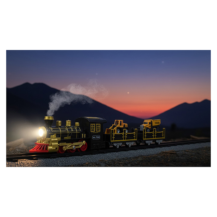 Железная дорога 5864-1P "Инженерная сила" (свет, звук) в коробке 