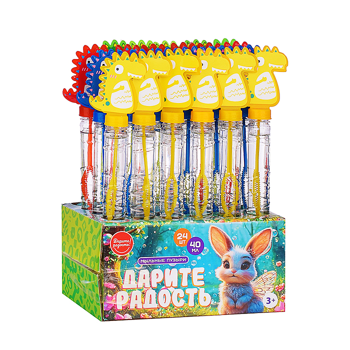 Мыльные пузыри UT0156-4 "Динозавр" 40 мл.