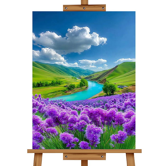 Набор для рисования MKR5040-82 "Картина по номерам 40*50 см. Лавандовое поле"