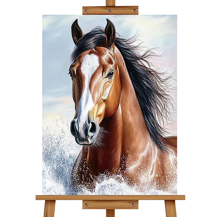 Набор для рисования MKR4030-120 "Картина по номерам 30*40 см. Бегущий конь"
