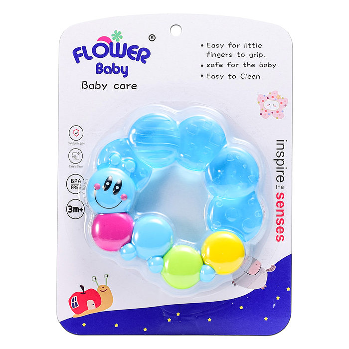 Игрушка -грызунок 00-8320 "Гусеница"