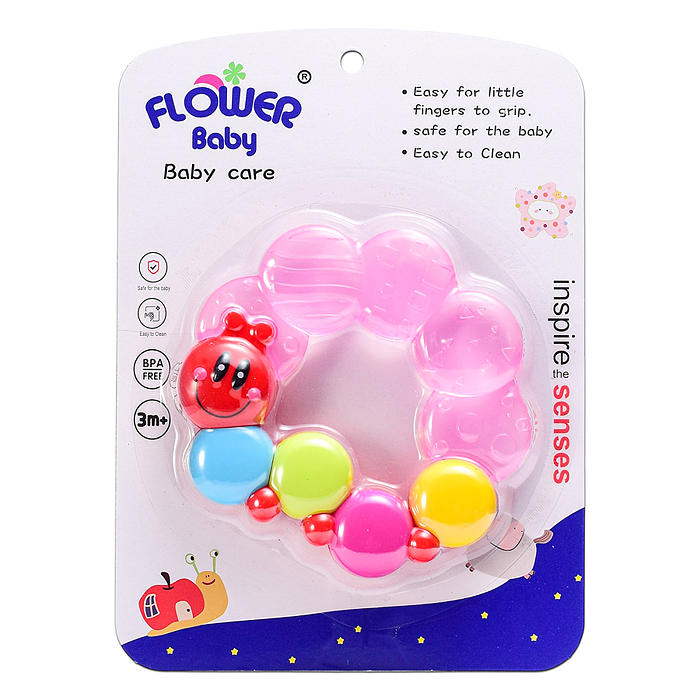 Игрушка -грызунок 00-8320 "Гусеница"