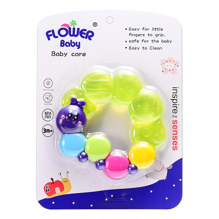 Игрушка -грызунок 00-8320 "Гусеница"