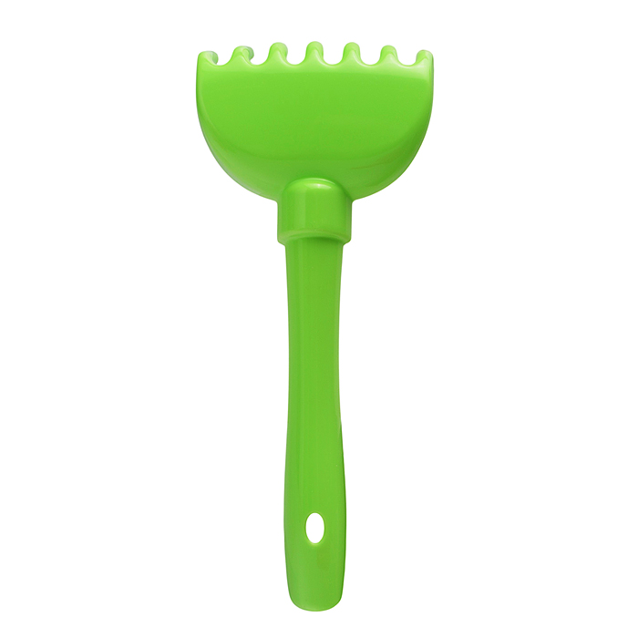 Набор №308: ведро-цветок среднее №3, ситечко-цветок среднее №3, лопатка №5, грабельки №5, формочки (