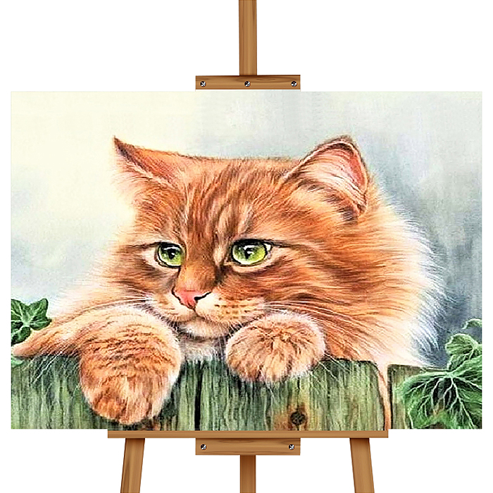 Набор для рисования MKR5040-95 "Картина по номерам 40*50 см. Рыжий кот"