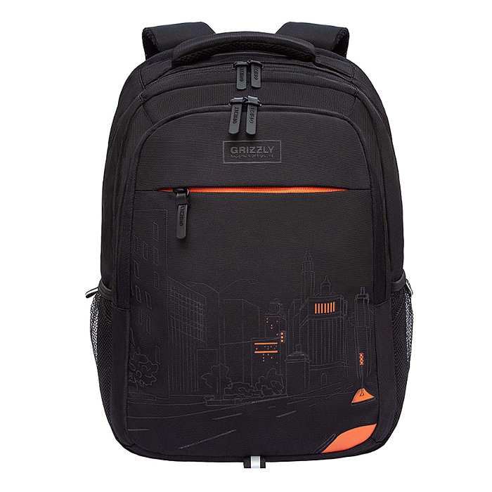 Рюкзак (/2 черный - оранжевый)