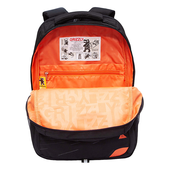 Рюкзак (/2 черный - оранжевый)