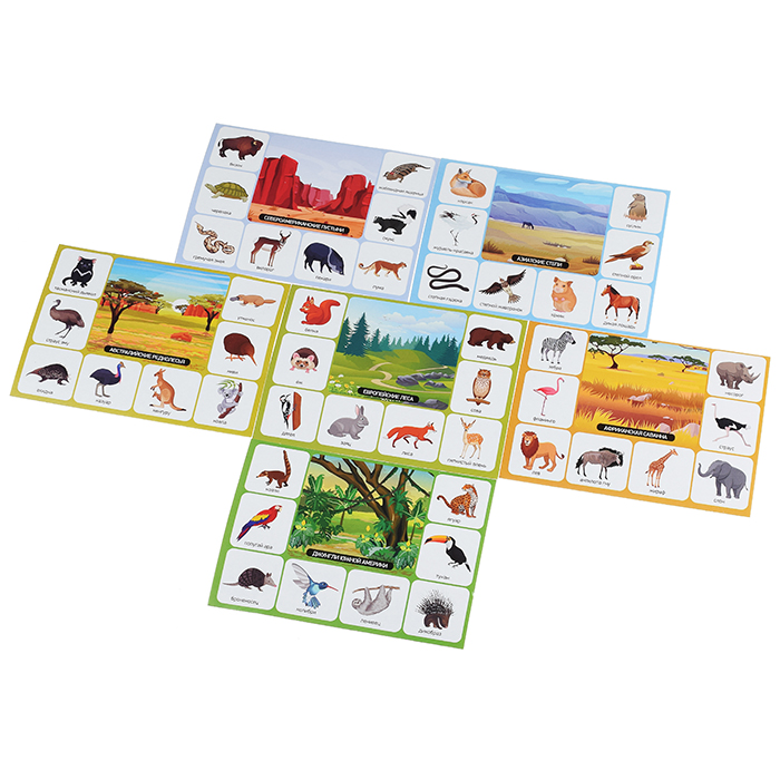 Лото детское Зоопарк (малое)