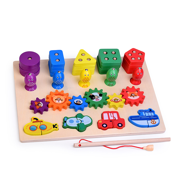 Игра развивающая D2276 "Веселая рыбалка - Машинки"