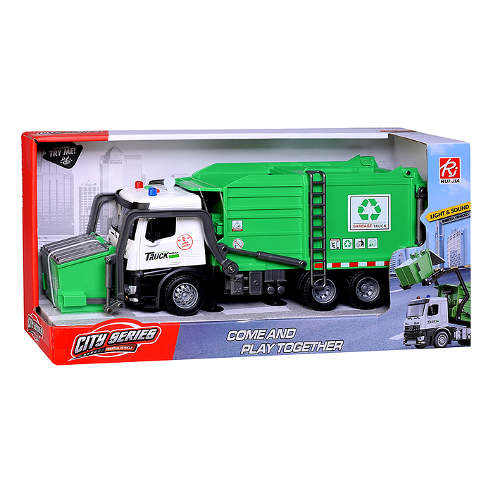 Машина RJ2804A "Мусоровоз" 1:12, в коробке
